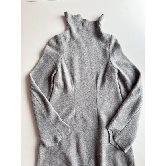 H&M x MAISON MARTIN MARGIELA Grey 100% Wool Mock Neck Sweater Dress, Size XS - Picture 6 of 16